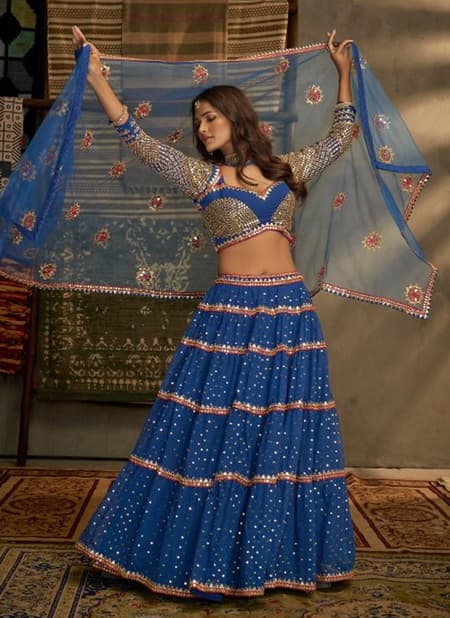 Blue Colour EUPHORIA VOL 9 Arya New Latest Designer Ethnic Wear Georgette Lehenga Choli Collection 32002